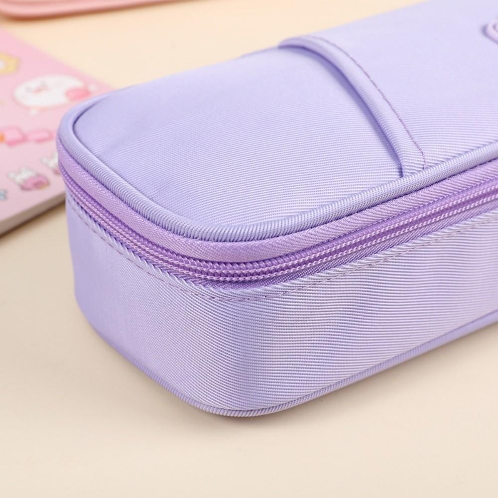 Canvas Pencil Cases Large Capacity Stationery Storage Pouch Students Pen Bag School Supplies