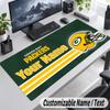 Green Bay Packers Personalized Large Mouse Pad Custom Name Text Extended Desk Mat Gaming Mousepad