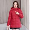 Down cotton jacket padded jacket women's mid-length Korean version slim slimming winter jacket padded jacket new in 2025