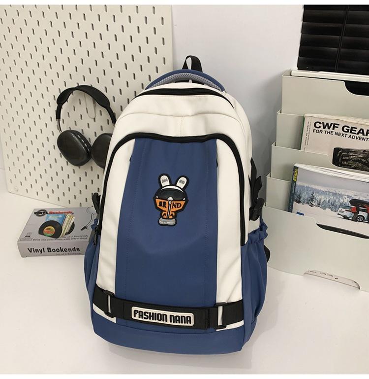Fashion new fashion bag trendy cool cartoon couple casual backpack street versatile college student schoolbag