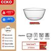 CCKO 2700ml Heat-Resistant Glass Mixing Bowl