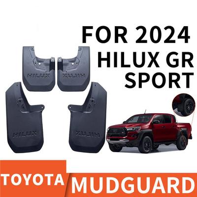 Front Rear 4PCS FOR Toyota HILUX GR 2024 2025  Mudflaps Fender Mud Flaps Guard Splash Mudguard Car Accessories