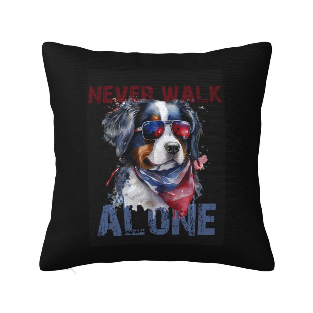 Starry Night Bernese Mountain Dog Square Pillowcase Cushion Cover Pillow Case Throw Pillow Cover for Home Sofa Living Room