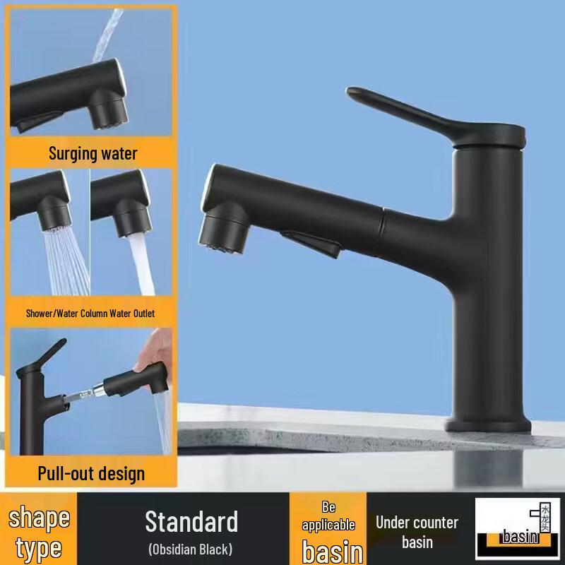 

TLXT Multi-functional Retractable Hot & Cold Basin Faucet