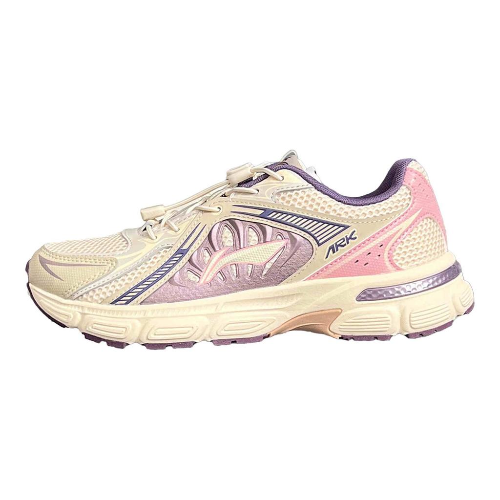 Li Ning Kids Sports Lifestyle Comfortable Versatile Non-Slip Shock Absorbing Low-Top Casual Shoes Kids Casual Shoes Light-Pink YKCV096-2