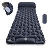 Outdoor Camping Inflatable Mattress, Foot Step On Automatic Inflatable Mattress, Press Rhombus TPU with Pillow Camping Tent Sleeping Mat