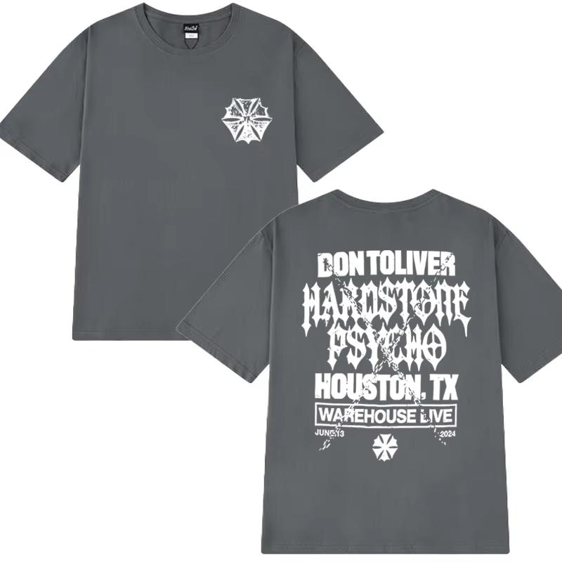 Don Toliver Hardstone Psycho 2025 Neues Album Grafik T-Shirt Herren Damen Übergroßes Vintage Kurzarm T-Shirt Unisex Baumwoll-Tops