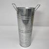 Vasos Metálicos Galvanizados para Floricultura Decoração Rústica de Fazenda Balde de Flores Suporte de Flores de Lata Rústico para Plantas Cortadas Decoração de Casa