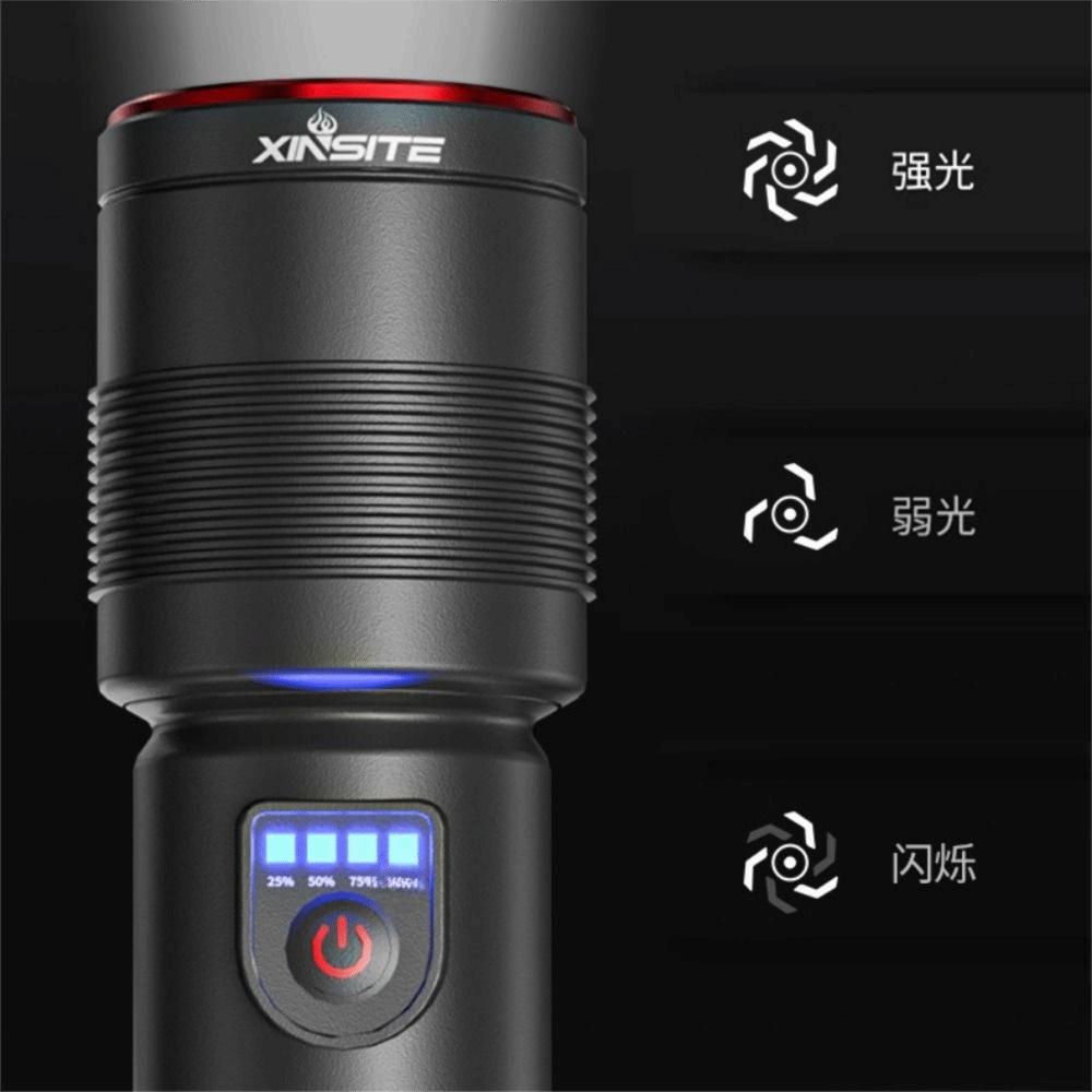 Rechargeable Mini Flashlight COB Side Lamp Long-Range Pocket Torch Waterproof Long-lasting Strong Lighting Flashlight Hiking