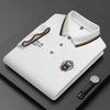 Men's High-Quality Embroidered Non-Iron Short Sleeve Polo Shirt - Casual Business Summer Top