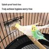 Luxury Large Round Metal Bird Cage for Parrots, Budgies, Cockatiels, and Mynahs – Complete Set