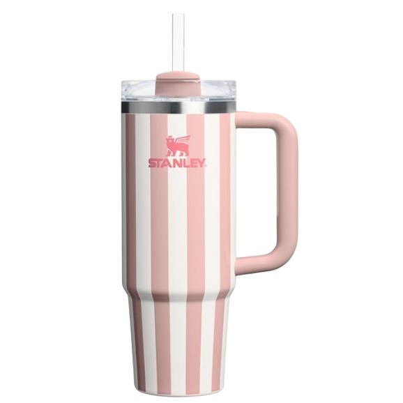 

Стакан Stanley Quencher H2.0 Flowstate 1.18 л (Розовый / Голубой) Peach Heel Stripe/1.18L