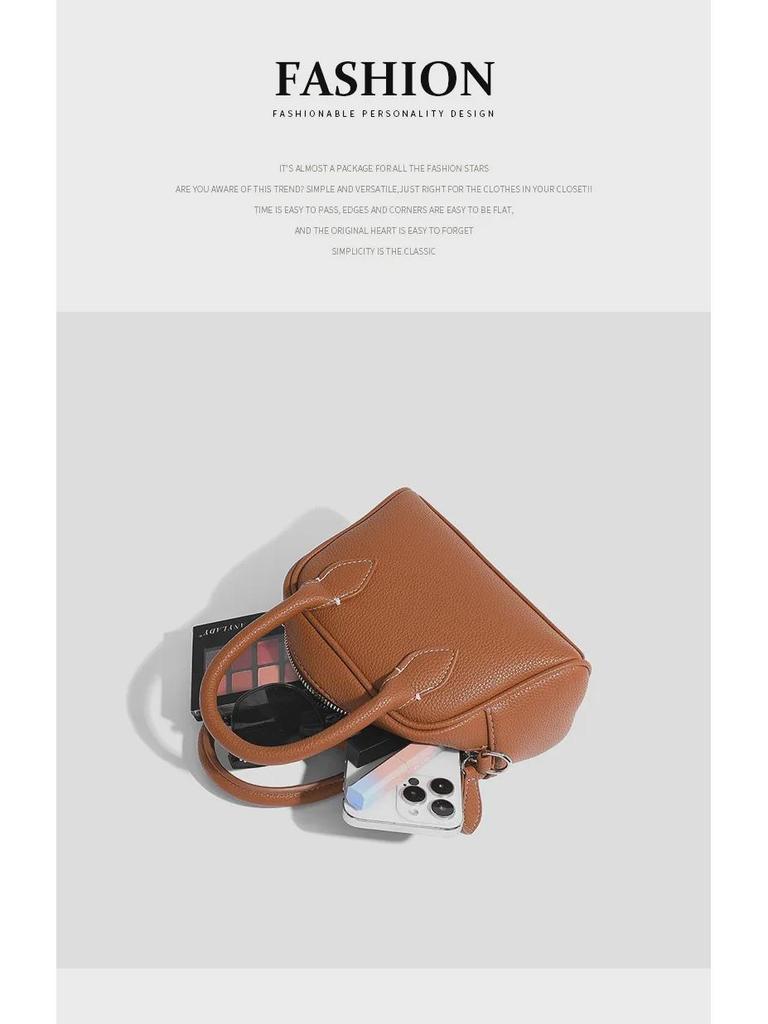 Lychee Pattern Hand-Held Crossbody Bag - 2024 Original Boston Design