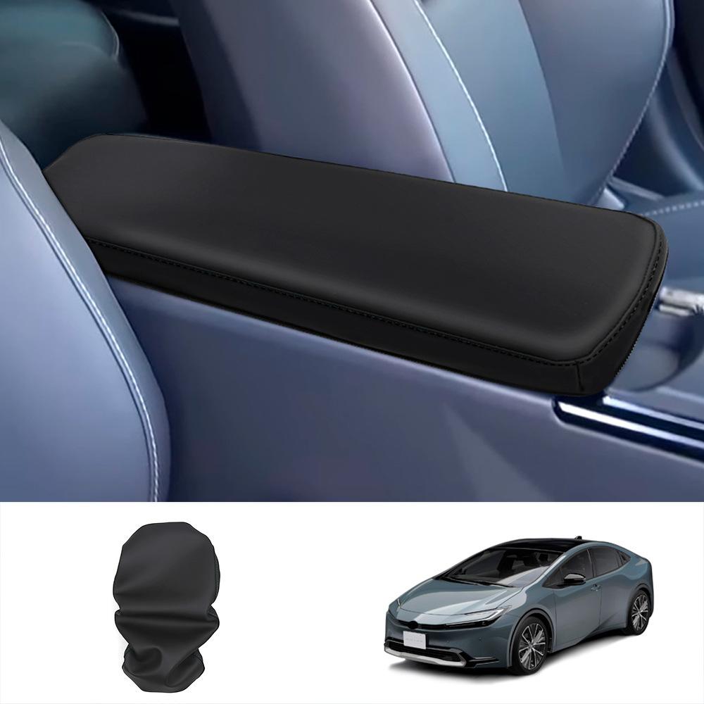 For Toyota Prius 60 Series  2024 Center Console Armrest Box Cover Pad Anti-Scratch Leather Armrest Cushion Trim style A