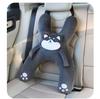 Kids Car Neck Pillow with Seat Belt Safety Sleep Aid Prevent Leaning Head Back Seat Sleeping Comfort During Long Distance Trave