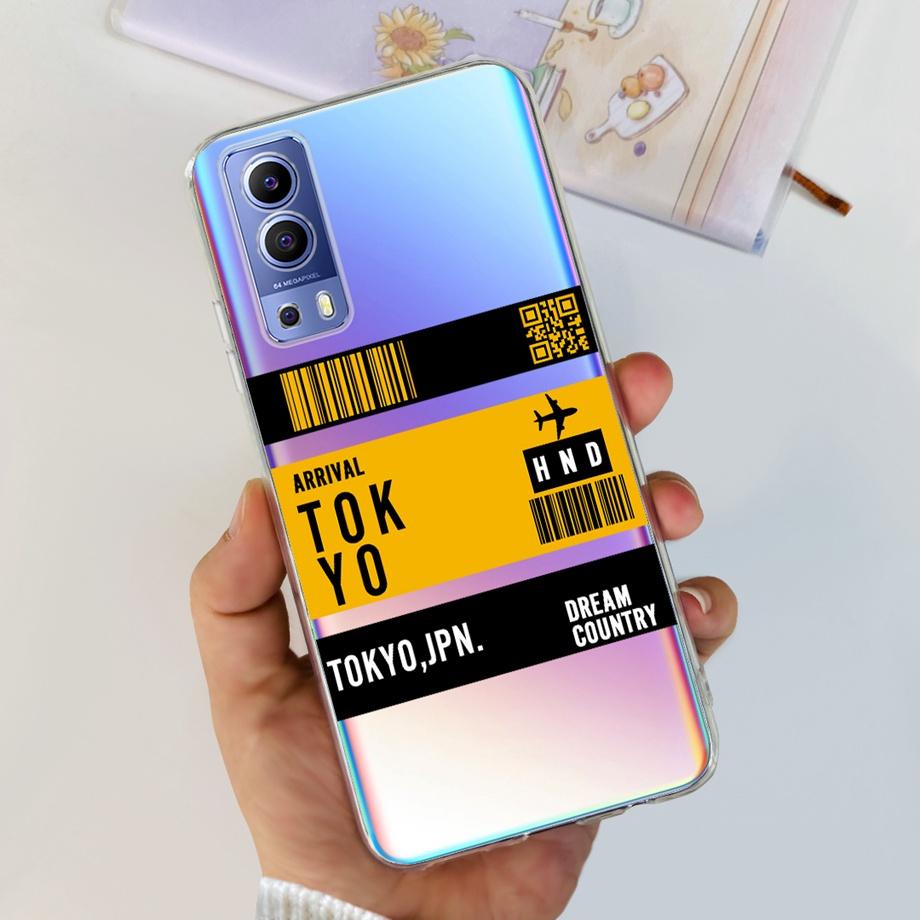 For Vivo Y72 5G V2041 Phone Case  For Vivo Y52 5G V2053 Mobile Back Cover Soft TPU Silicone Shockproof Clear Capa VivoY72 Y52 5G