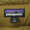 Patagonia STY68207FA18 Jednopunktowe logo Długi rękaw parka puchowa M zielona Dziecięca Używana