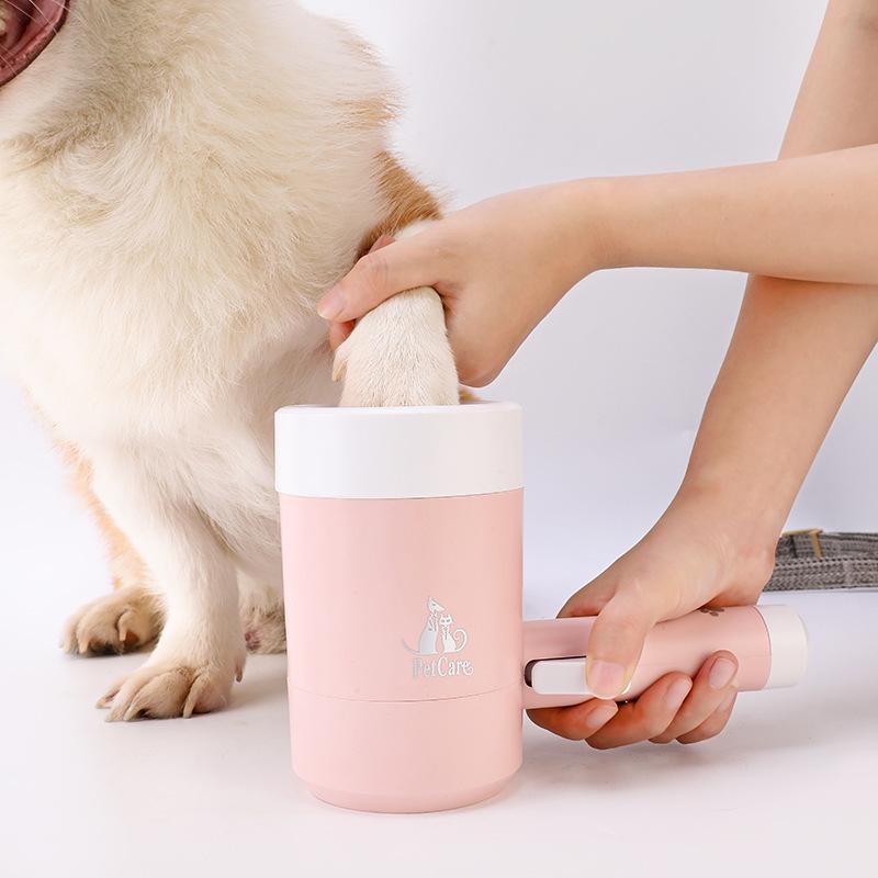 Pet Paw Cleaner - Semi-Automatic Foot Washer for Dogs and Cats