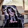 Custom Name Gothic Addams Blanket Bedding Blanket Picnic Blanket for Women Men, Throw Blankets for Couch Bed, Christmas and Halloween Gifts