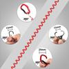 HERCULES Spiral Curly Wire Extends to 27kg Weight Fishing Rod Stretchable Safety Wire Coil Leash Fishing Rod 1 x 44cm 1 x 15cm Cord, Cord,