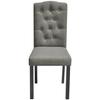 VidaXL 2x Chaise de Salle à Manger Tissu Gris Chaise à Manger Cuisine Meubles 242223