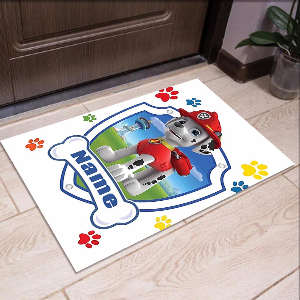 Custom Name PAW Patrol Printed Carpet,Rug for Office Chair Living Room Bedroom Kitchen Room Decor Gifts.