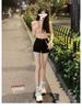 Leg Queen High-Waist Denim Shorts - Women's Slimming A-Line Hot Pants for Spring/Summer 2022