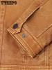 Men's Casual Vintage Style PU Leather Jacket With Pockets -  Stylish & Durable - For Everyday Wear - Perfect Gift for Fashionable Men