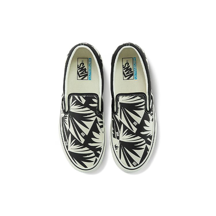 Vans Slip-On Sf Canvas Lightweight Durable Breathable Low-Top Skate Shoes Unisex Sneakers Black White VN0A3MUC9IG