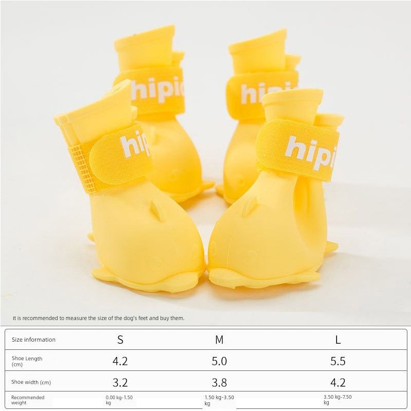 

Puppy Dog Raincoat Four-Leg All-Inclusive Teddy Bichon Pomeranian Schnauzer Pet Supplies Rainy Day Waterproof Clothes Poncho Size S Lemon Yellow-Dolphin