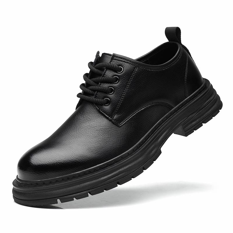 Fashion Brand Mens Oxfords Shoes Luxury Leather Men High-quality Tooling Casual Shoes Handmade Men Working Shoes Lace-Up Trend Shoes