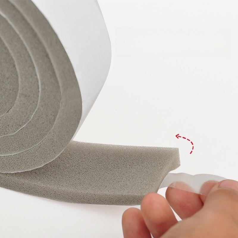1pc 4M/157.48in Self-adhesive Sponge Sealing Strip, Anti-collision and Soundproof Sealing Strip for Furniture Protection