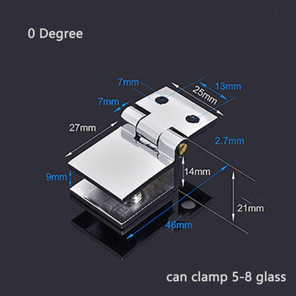 Glass Plate Carrier Cupboard Bathroom Bilateral Clip Glass Clamp Glass Hinge Cabinet Door Hinge