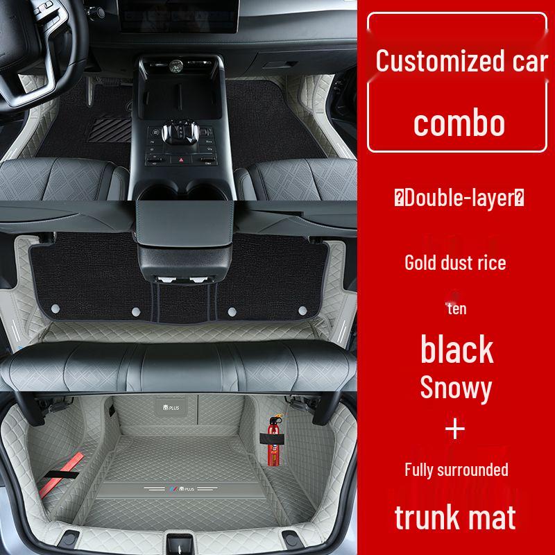 Double Layer Floor Mats for BYD Qin Plus/Plus DMi/Plus EV