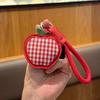 Keychain Imitation Leather Strawberry Star Fruit Design Keychain Pendant with Lanyard Mobile Phone Bag Hanging Ornament