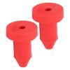 2pcs Kayak Drain Plugs Push In Rubber Drain Stoppers Plugs for Sundolphin Kayak Fishing BoatsRed