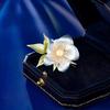 Handbemalte florale Brosche Elegantes Design Sicherheits-Anstecknadel Kleiderdekoration für formelle Zusammenkünfte Alltagskleidung