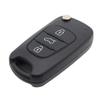 3 Button Flip Key Shell for Hyundai i10 i20 i30 ix20 ix35 Elantra Veloster Tucson and Kia Rio Ceed Picanto Sportage Sorento No Electronics