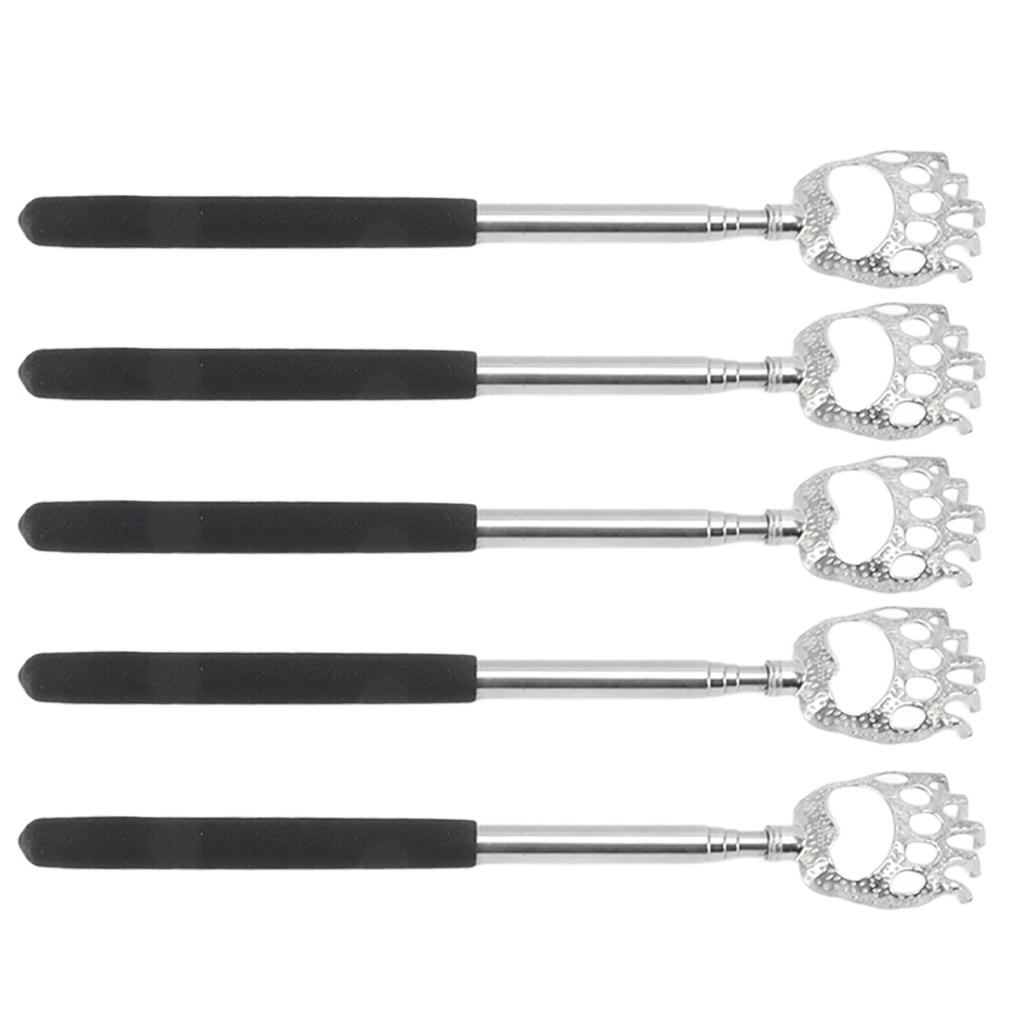 5Pcs Back Scratcher Telescopic Back Scratchers Stainless Steel for Head Body Arm