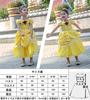 [CQDY] Princess Belle Dress for Kids (Beauty and the Beast-inspired Dress + Tiara) Luxury 7-Piece Set, Sizes 100-140cm, Kids' Costume, Cosplay, Yellow
