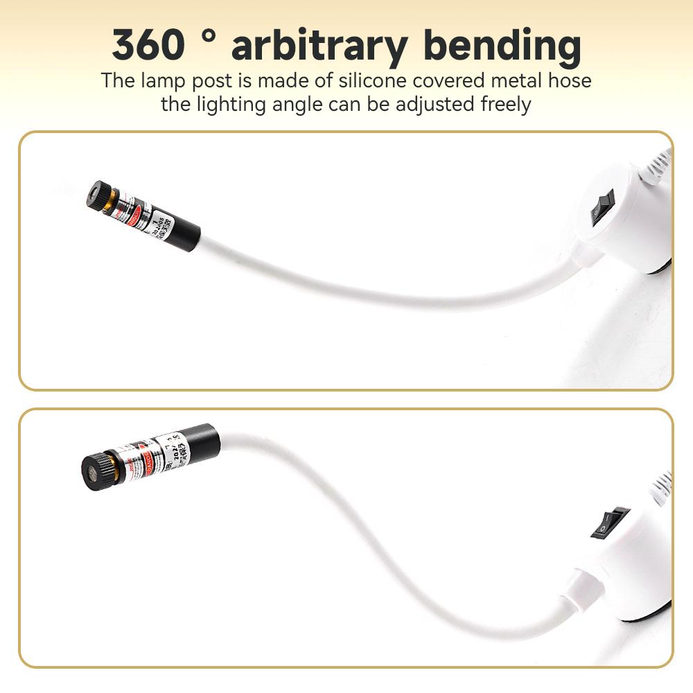 USB Powered Red Laser Light Sewing Positioning Lamp Cutting with Magnetic Base DC5V Line/Cross For Sewing Machine Accessories