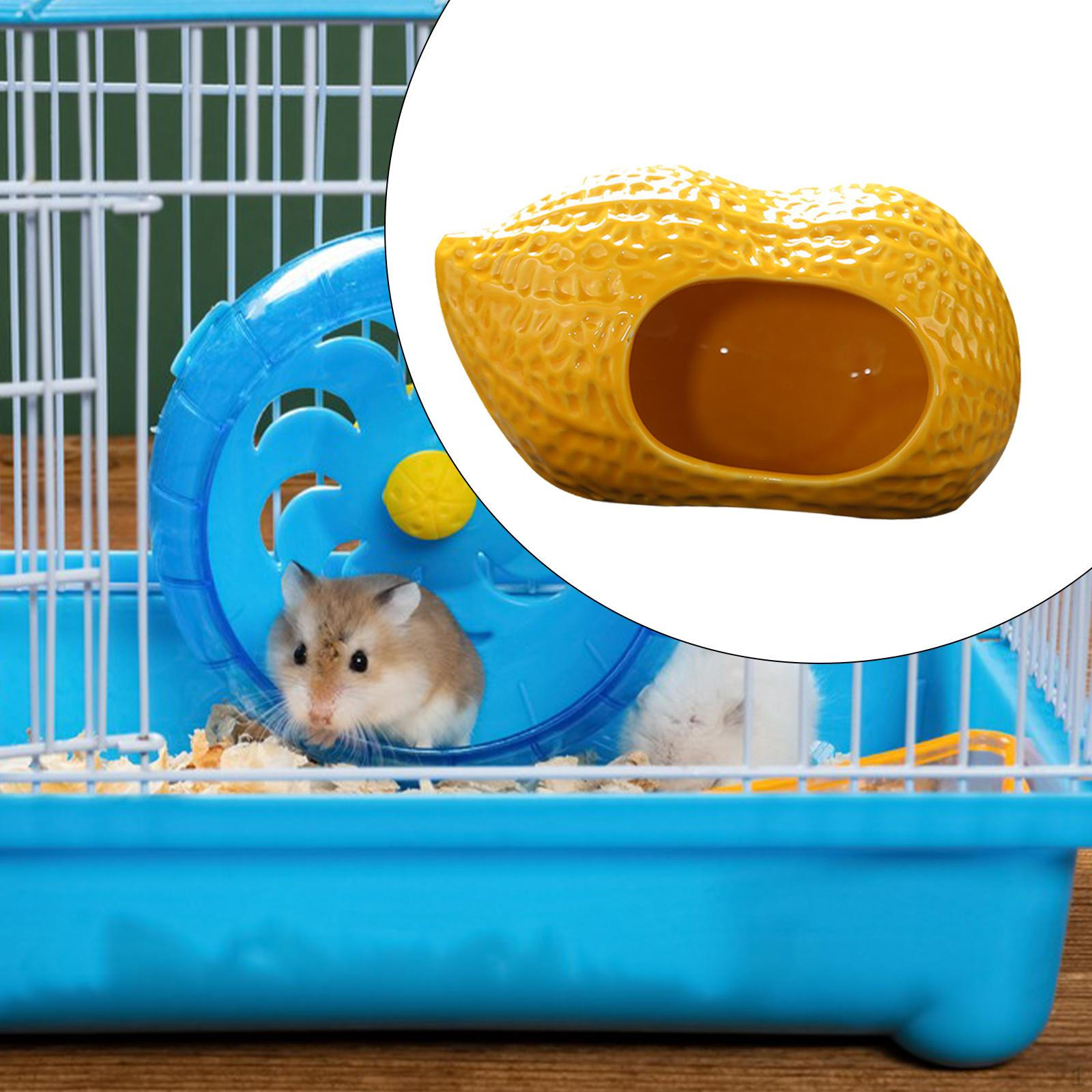 

Hamster Hideaway Cozy Nest for Small Pets Peanut Shape