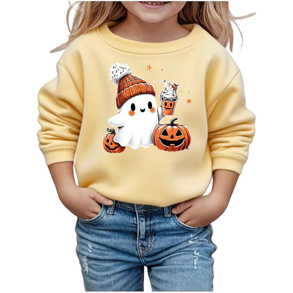 Boys Girls Child Fashion Daily Versatile Casual Crewneck Sweatshirts Daily Long Sleeve Patchwork Top Sweatshirts