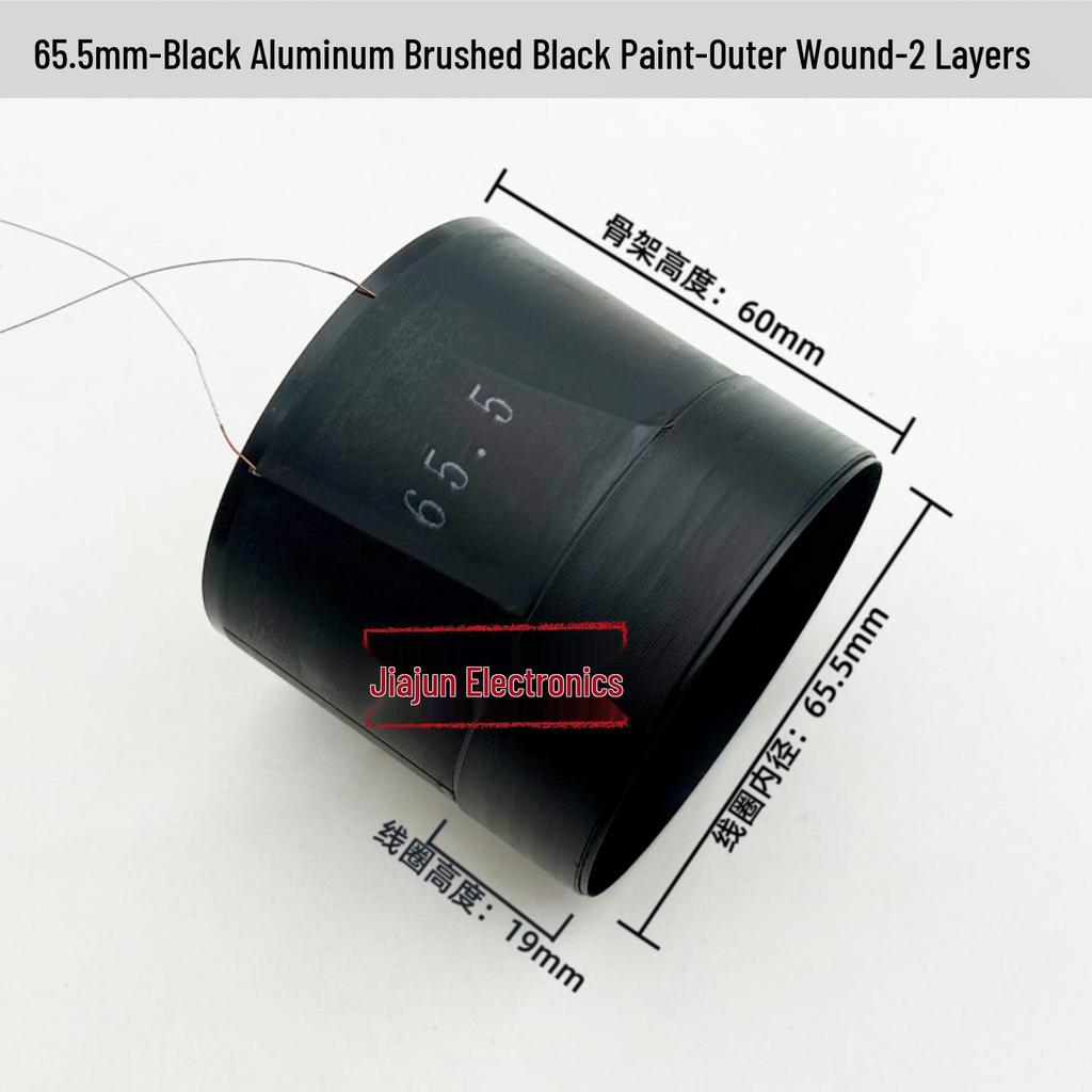 Black Aluminum Woofer Voice Coil Repair Kit - Core Wire: 25-125, Coil Sizes: 65.5mm, 75.5mm, 99.5mm
