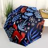1pc Winter Forest Fashionable Automatic Opening/Closing Folding Umbrella with 8 Bones, Windproof Portable, Daily Use292