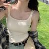 Summer Women's Camisole Vest with Chest Pads & Stylish Back Design - Perfect for Outerwear or Innerwear with Customizable Logo