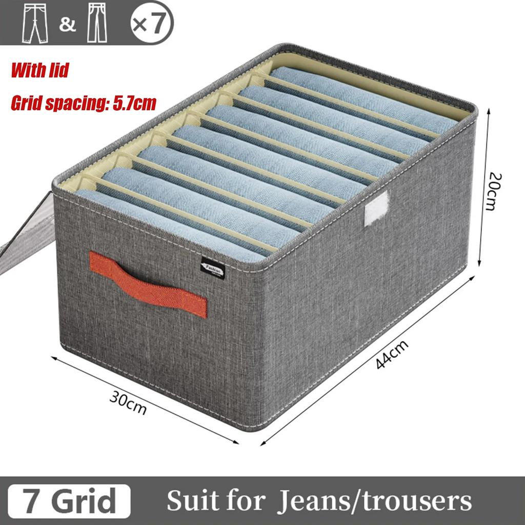 1-2Pcs Oxford Cloth Box Storage Partition Storage Basket Organizer for Underwear Foldable Clothes Boxes Organizers Clothing Home