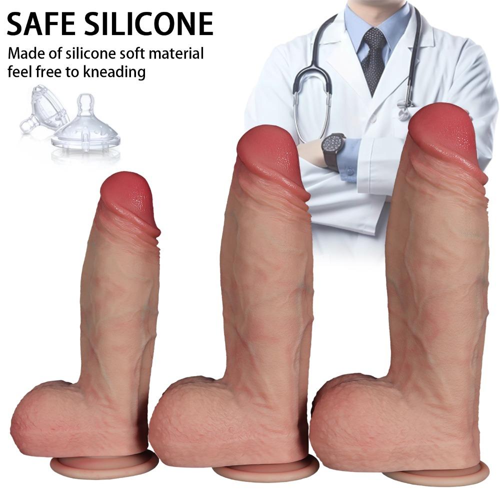 Super Large Big Girth Fake Penis with Suction Cup Waterproof Silicone Anal Sex Toys