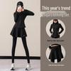 Women's Autumn/Winter 2024 Casual Sports Suit: Yoga Skirt Pants & Morning Run Outfit
