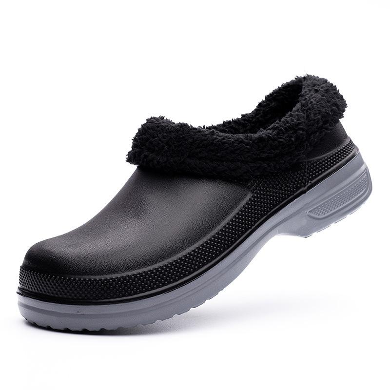 2024 autumn and winter kitchen shoes non-slip and oil-proof chef shoes rain shoes hotel restaurant seafood market work shoes labor insurance shoes